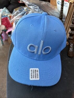 ALO Yoga Kids Sky Blue Embroidered Logo Cap